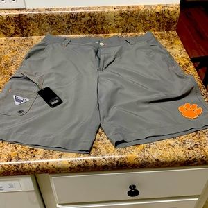 Mens Columbia clemson tigers shorts with bottle opener